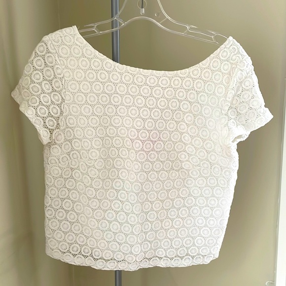 Cropped Lilly Pulitzer Lace Top - Picture 1 of 4